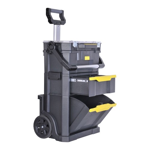 Caja De Herramientas Modular Con Ruedas 2En1 Plástico Negro STANLEY
