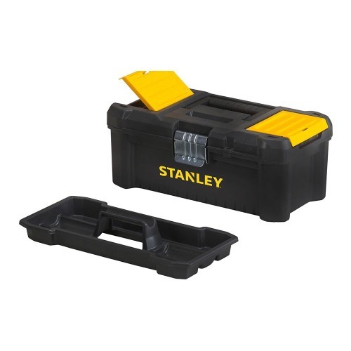 Caja Herramientas Plástico 32cm Cierre Metálico Bandeja Organizador STANLEY