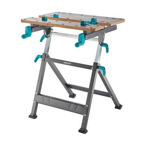 Mesa De Trabajo MDF Altura Ajustable 780-950mm 120kg 650x390mm Wolfcraft