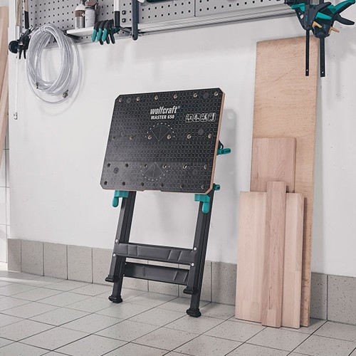 Mesa De Trabajo MDF Altura Ajustable 780-950mm 120kg 650x390mm Wolfcraft