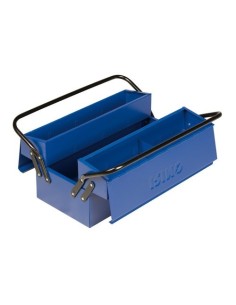 Caja Herramientas Metal 2 Asas 3 Bandejas 400x210x190mm Azul Irimo