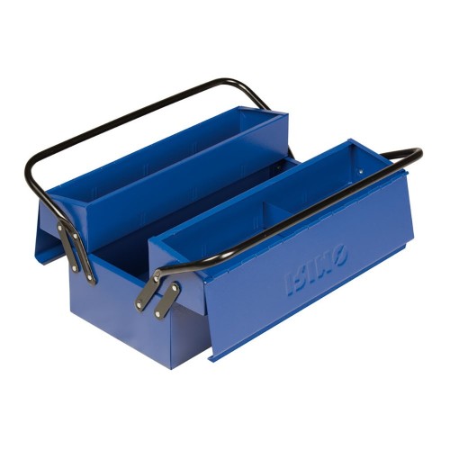 Caja Herramientas Metal 2 Asas 3 Bandejas 400x210x190mm Azul Irimo