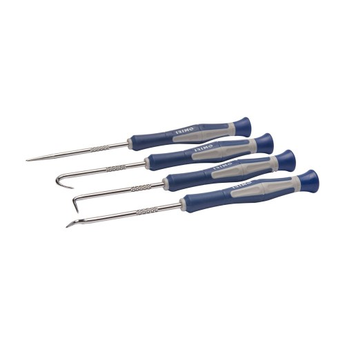 Juego De Ganchos Acero Al Carbono 170mm Mango Bi-Componente 4Pzs IRIMO