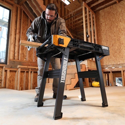 Banco De Trabajo Plegable Soporta454kg Con Asa SuperficieMedición Toughbuilt