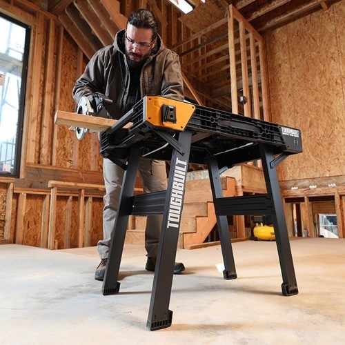 Banco De Trabajo Plegable Soporta454kg Con Asa SuperficieMedición Toughbuilt