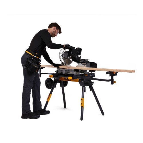 Soporte Para Ingletadora Universal Acero 195cm Ruedas Caucho TOUGHBUILT