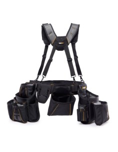 Cinturón Con Tirantes Acolchados 81-121cm 25 Bolsillos Negro Toughbuilt 2