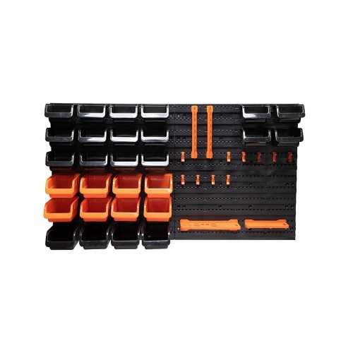 Set Almacenamiento Plástico 43Piezas Negro BLACK+DECKER