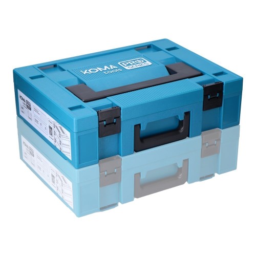 Caja Herramientas Plástico Rígido 40x30x12cm Espuma Apilable KOMA TOOLS