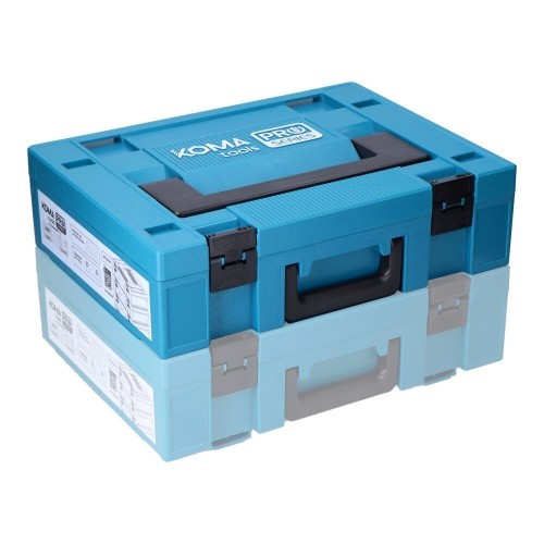 Caja Herramientas Plástico Rígido 40x30x12cm Espuma Apilable KOMA TOOLS