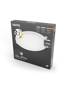 Downlight LED PC Redondo Empotrable 18W Matel Corte Ø170/205mm 2