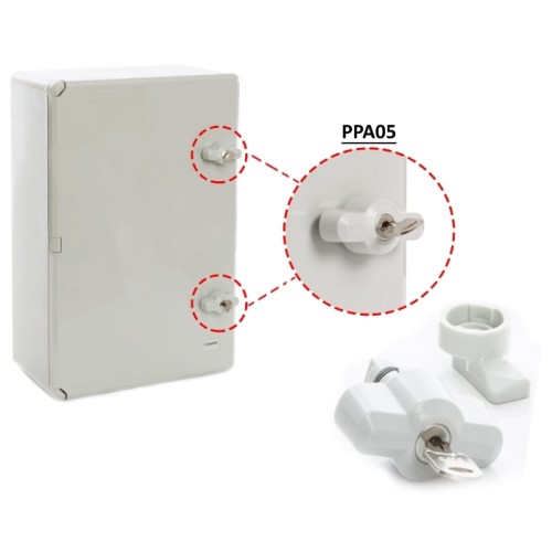 Cerradura llave Armario Estanco IP65 Fenoplastica