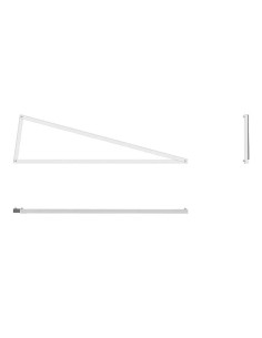 Triángulo Aluminio 20º 800x800x... (horizontal) - 1 2