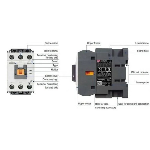 Contactores tetrapolares MC-225a/4 AC24-400V 50/60Hz 4P - 2 Contactores tetrapolares MC-225a/4 AC24-400V 50/60Hz 4P - 2