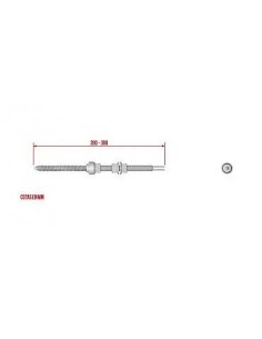 Tornillo suspensión M10X300MM con junta de goma y tuerca - 1 2