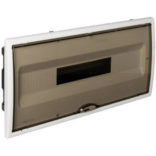 Caja de distribución de empotrar de 22 elementos (blanco y fumé) - 2 Caja de distribución de empotrar de 22 elementos (blanco y fumé) - 2