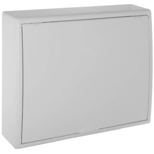 Caja de distribución de superficie para 40 elementos (blanco + fumé) - 1 Caja de distribución de superficie para 40 elementos (blanco + fumé) - 1