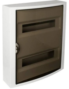 Caja de distribución de superficie 28 elementos + ICP  (blanco y fumé) - 1 2