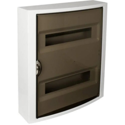 Caja de distribución de superficie 28 elementos + ICP  (blanco y fumé) - 2