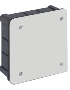 Caja de conexión de empotrar 100x100x45 con tornillos - 1