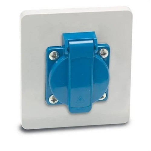 Placa con base Schuko IP44 - 1