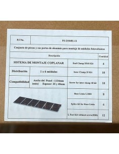Kit estructura Coplanar 6 Vertical LFeet - 1