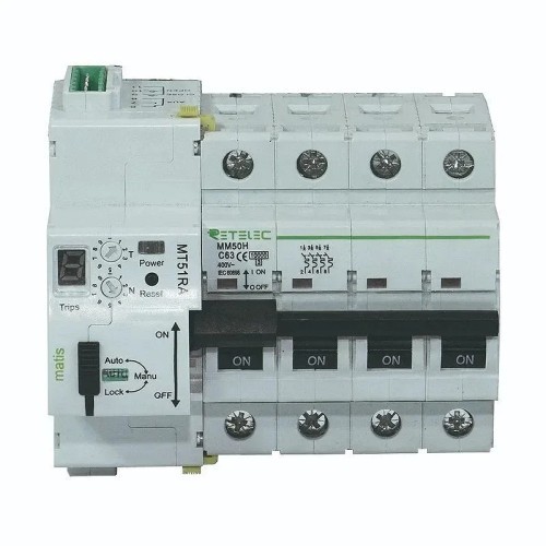Reconectador automático magnetotérmico programable 9 rearmes 4P 40A