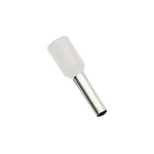 Puntera hueca  aislada de sección 0,5MM blanca