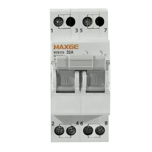 Conmutador modular de maniobra 1-0-2, 2Polos, 32 A Conmutador modular de maniobra 1-0-2, 2Polos, 32 A