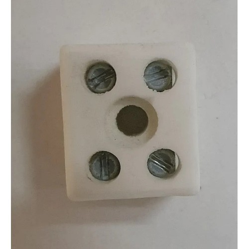 Regleta de conexión de cerámica 2P 5-32A 450V sección del cable 4mm2 - 1