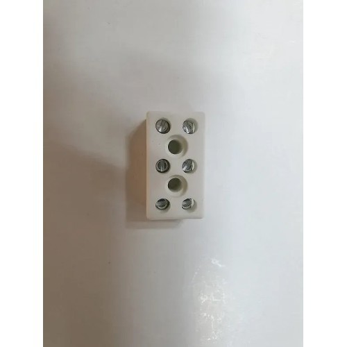 Regleta de conexión de cerámica 3P 5-32A 450V sección del cable 4mm2 - 1 Regleta de conexión de cerámica 3P 5-32A 450V sección del cable 4mm2 - 1