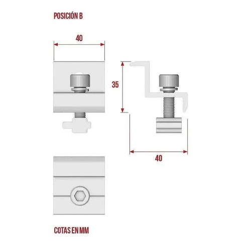 End Clamp 30/35mm - 4