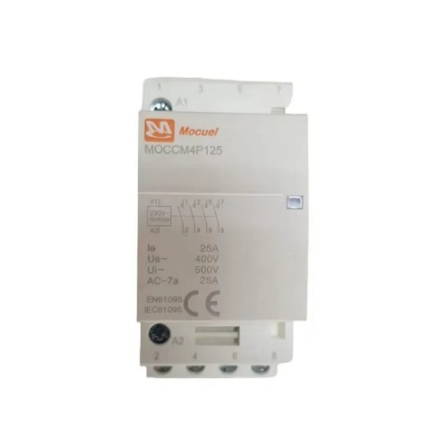 Contactor eléctrico modular de 4 polos 25A 2 módulos - 4