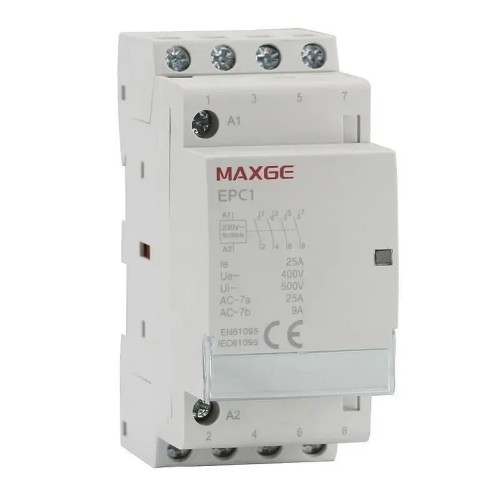 Contactor modular (3 módulo DIN) 4P (4NO) 63A 230VAC - 1