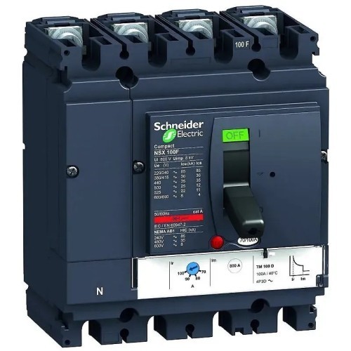 Interruptor automático Compact NSX100F TMD-100A 4P 4R LV429650 Schneider - 1