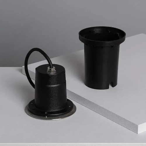 Foco Exterior circular INOX empotrable en suelo para bombillas GU10 - 6 Foco Exterior circular INOX empotrable en suelo para bombillas GU10 - 6