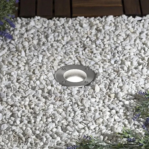 Foco Exterior circular INOX empotrable en suelo para bombillas GU10 - 3