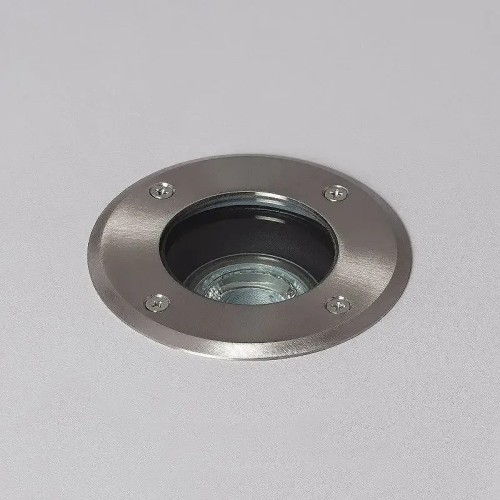 Foco Exterior circular INOX empotrable en suelo para bombillas GU10 Foco Exterior circular INOX empotrable en suelo para bombillas GU10