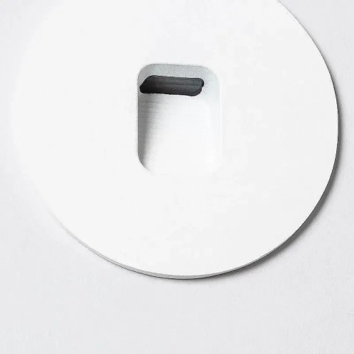 Baliza exterior LED 2W empotrable para pared circular blanco - 3