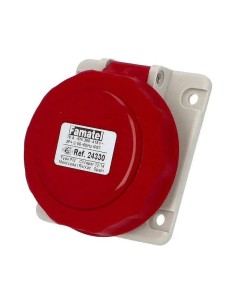 Base empotrar con salida inclinada 10° 3P+N+T 16A 400V IP67 Famatel 24333 - 1