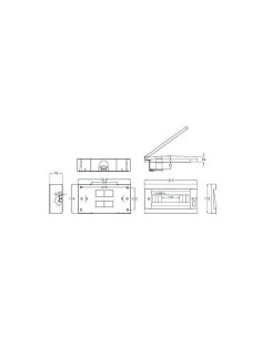 Cuadro de superficie puerta transparente 12 módulos IP40 Fenoplástica - 1 2
