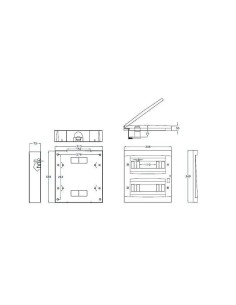Cuadro eléctrico para automáticos  gris 24 módulos IP40 Fenoplastica - 1 2