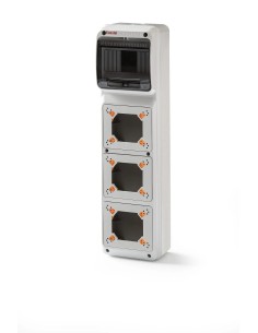 Caja industrial 6 módulos 3 tomas 490x125x107 IP65 Famatel 3960 - 2