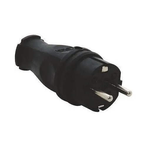 Clavija bipolar de goma 16A 2P+T  IP44 - 1