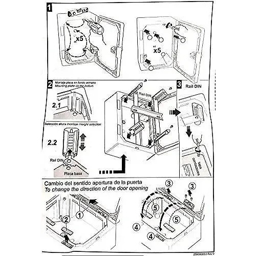 Armario Superficie Magna IP65 Famatel 39123 de 280x210x130mm con llave - 2 Armario Superficie Magna IP65 Famatel 39123 de 280x210x130mm con llave - 2