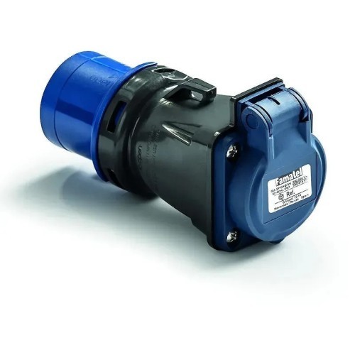 Adaptador clavija 2P+T 16A  / Schuko IP54 - 2